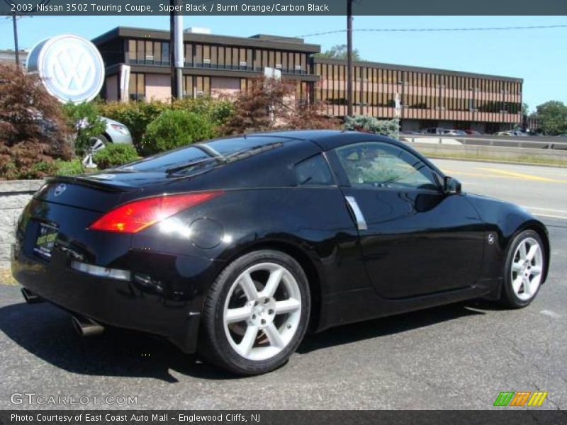Super Black / Burnt Orange/Carbon Black 2003 Nissan 350Z Touring Coupe