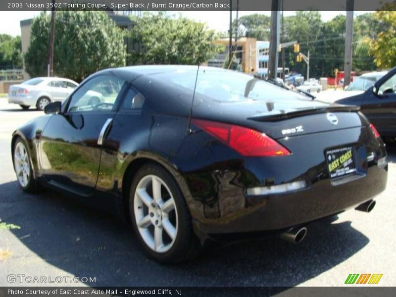Super Black / Burnt Orange/Carbon Black 2003 Nissan 350Z Touring Coupe