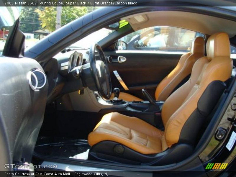 Super Black / Burnt Orange/Carbon Black 2003 Nissan 350Z Touring Coupe
