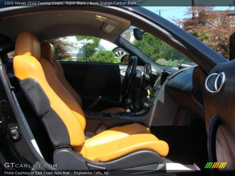 Super Black / Burnt Orange/Carbon Black 2003 Nissan 350Z Touring Coupe