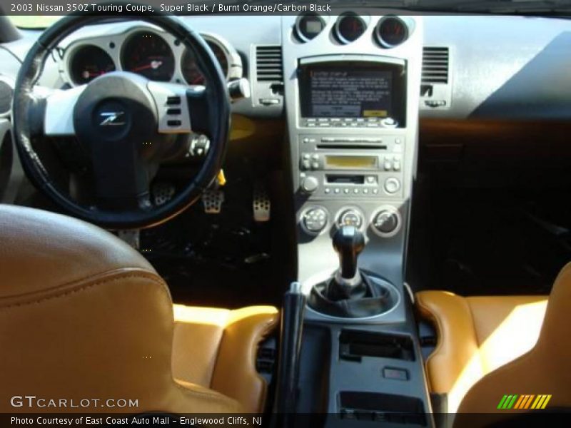 Super Black / Burnt Orange/Carbon Black 2003 Nissan 350Z Touring Coupe