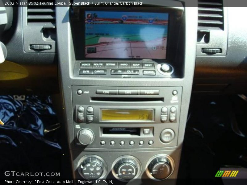 Super Black / Burnt Orange/Carbon Black 2003 Nissan 350Z Touring Coupe