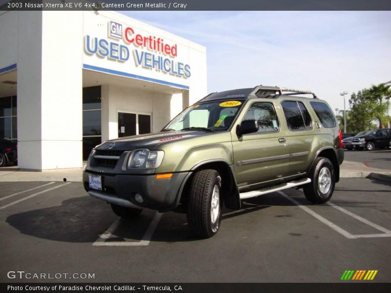 Canteen Green Metallic / Gray 2003 Nissan Xterra XE V6 4x4