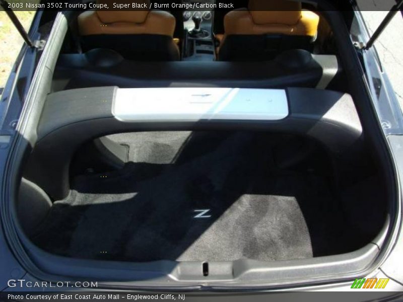 Super Black / Burnt Orange/Carbon Black 2003 Nissan 350Z Touring Coupe