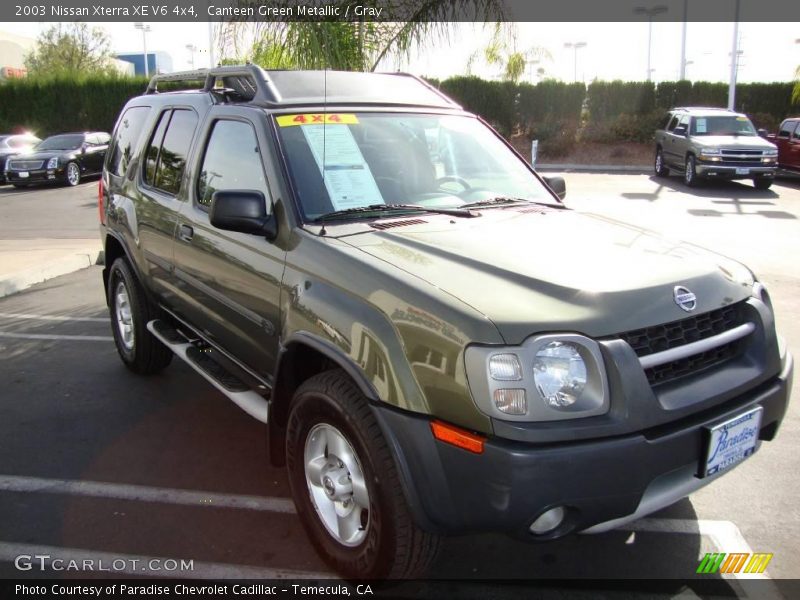 Canteen Green Metallic / Gray 2003 Nissan Xterra XE V6 4x4