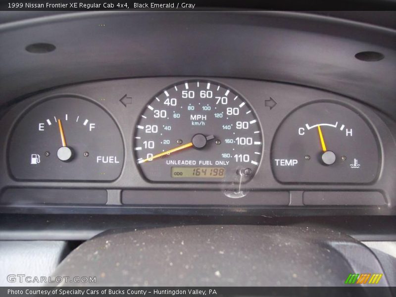 Black Emerald / Gray 1999 Nissan Frontier XE Regular Cab 4x4