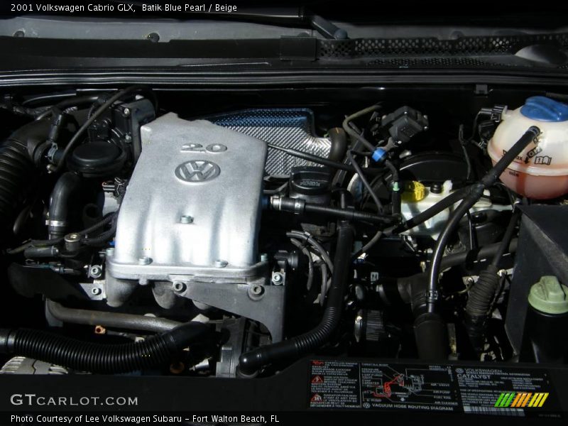 Batik Blue Pearl / Beige 2001 Volkswagen Cabrio GLX