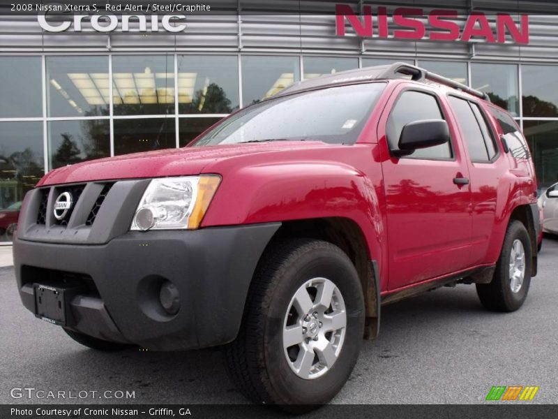 Red Alert / Steel/Graphite 2008 Nissan Xterra S