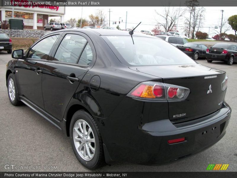 Tarmac Black Pearl / Black 2010 Mitsubishi Lancer DE
