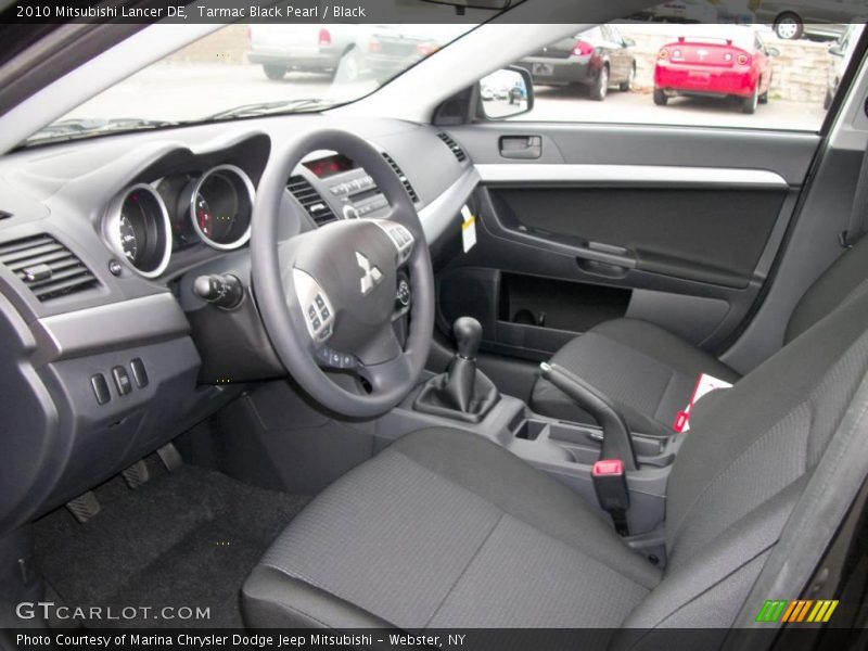 Tarmac Black Pearl / Black 2010 Mitsubishi Lancer DE