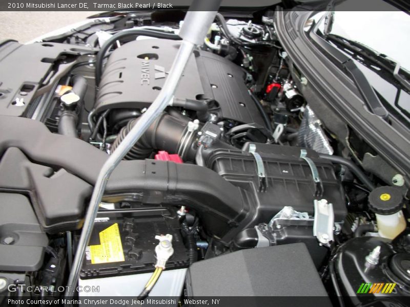 Tarmac Black Pearl / Black 2010 Mitsubishi Lancer DE