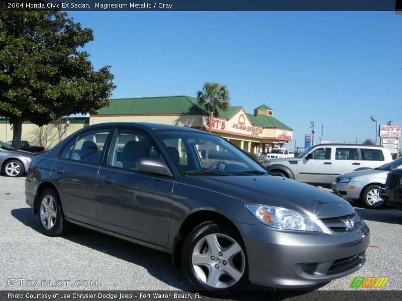 Magnesium Metallic / Gray 2004 Honda Civic EX Sedan