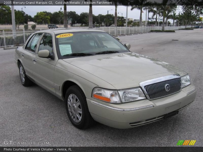 Gold Ash Metallic / Medium Parchment 2005 Mercury Grand Marquis GS