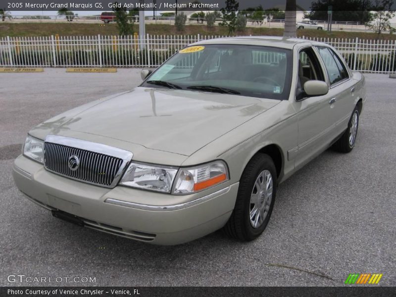 Gold Ash Metallic / Medium Parchment 2005 Mercury Grand Marquis GS