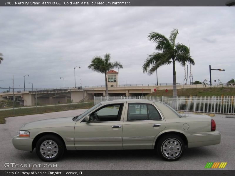 Gold Ash Metallic / Medium Parchment 2005 Mercury Grand Marquis GS