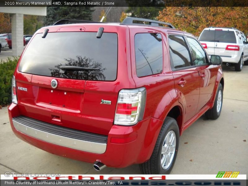 Sangria Red Metallic / Stone 2010 Mercury Mariner V6 4WD