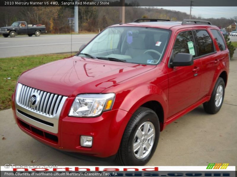 Sangria Red Metallic / Stone 2010 Mercury Mariner V6 4WD