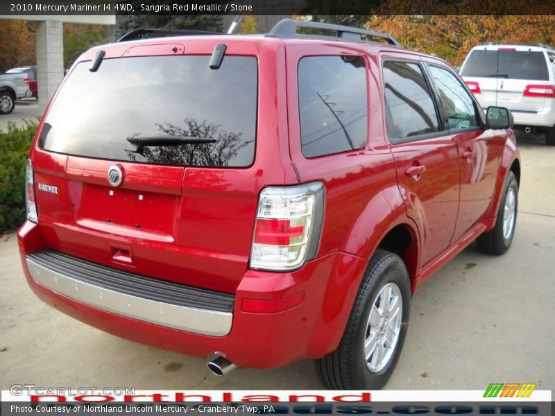 Sangria Red Metallic / Stone 2010 Mercury Mariner I4 4WD