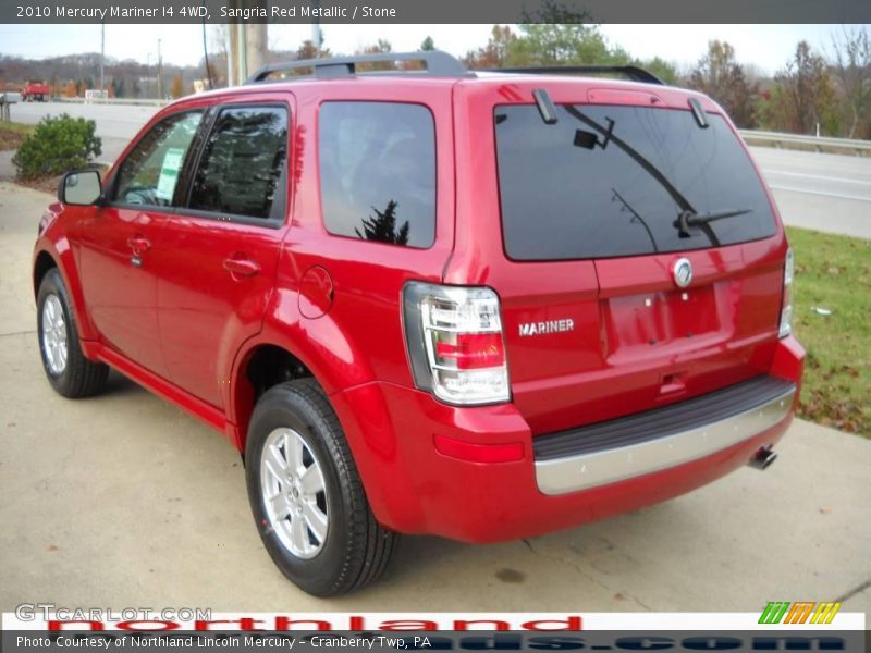 Sangria Red Metallic / Stone 2010 Mercury Mariner I4 4WD
