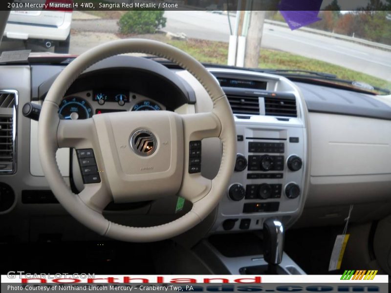 Sangria Red Metallic / Stone 2010 Mercury Mariner I4 4WD
