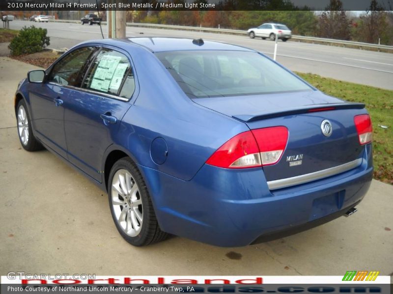 Sport Blue Metallic / Medium Light Stone 2010 Mercury Milan I4 Premier