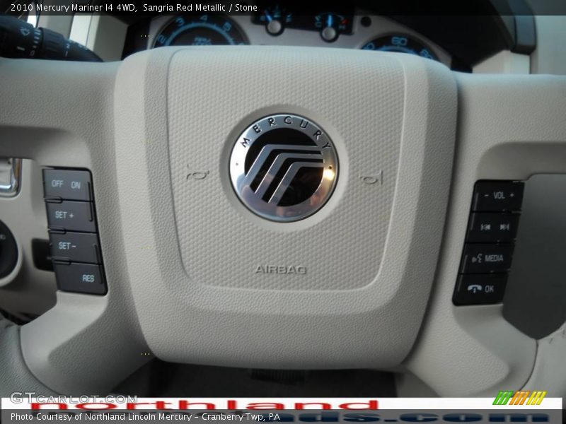 Sangria Red Metallic / Stone 2010 Mercury Mariner I4 4WD