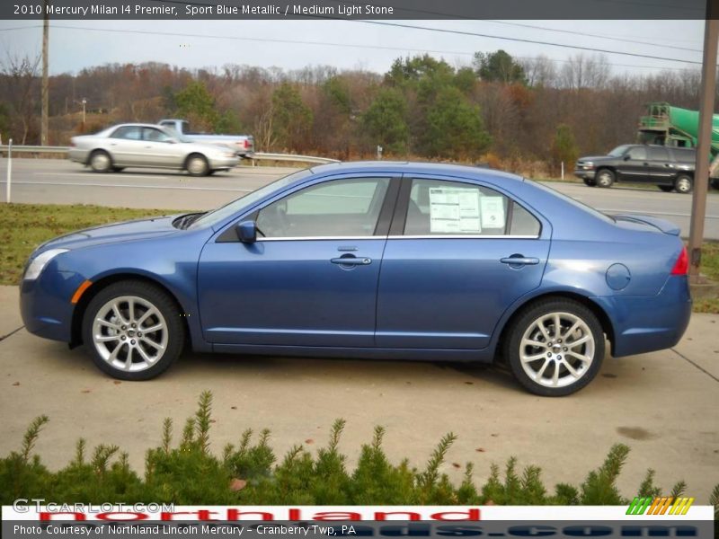 Sport Blue Metallic / Medium Light Stone 2010 Mercury Milan I4 Premier