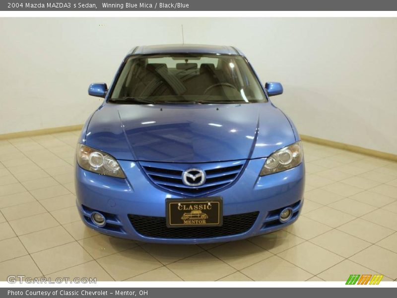 Winning Blue Mica / Black/Blue 2004 Mazda MAZDA3 s Sedan