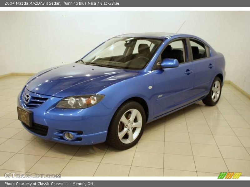 Winning Blue Mica / Black/Blue 2004 Mazda MAZDA3 s Sedan