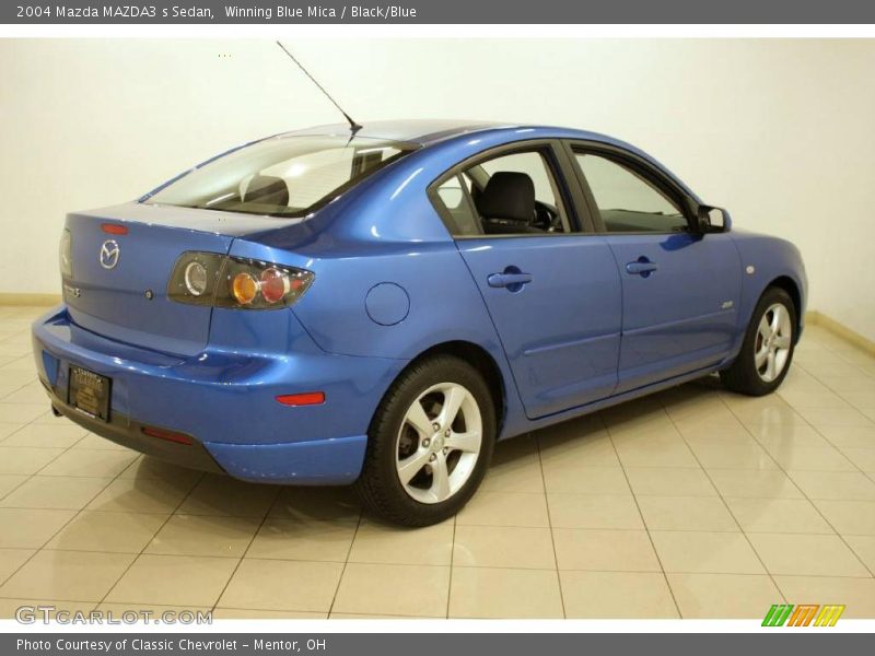 Winning Blue Mica / Black/Blue 2004 Mazda MAZDA3 s Sedan