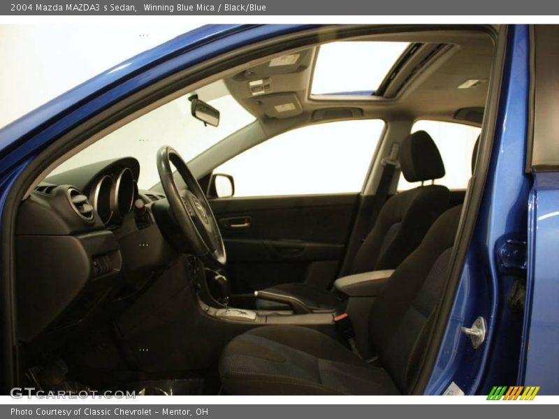 Winning Blue Mica / Black/Blue 2004 Mazda MAZDA3 s Sedan