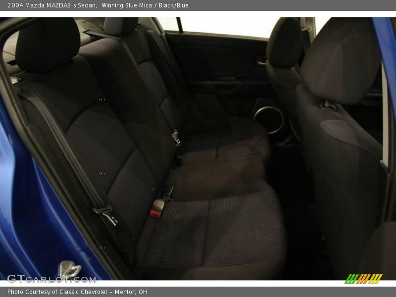 Winning Blue Mica / Black/Blue 2004 Mazda MAZDA3 s Sedan