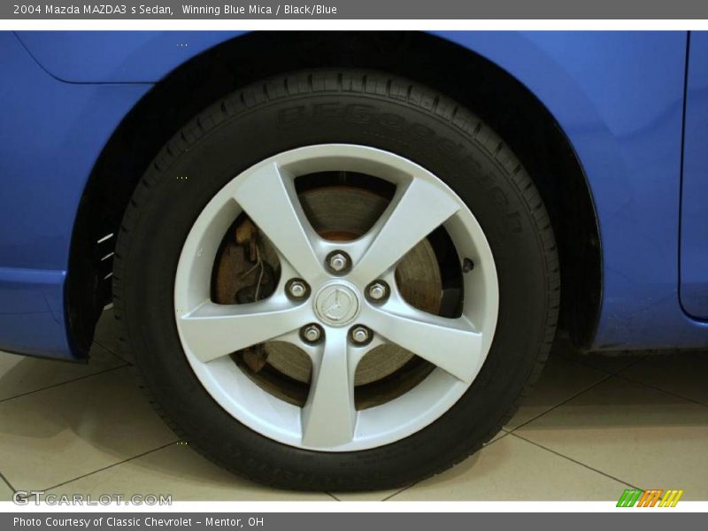 Winning Blue Mica / Black/Blue 2004 Mazda MAZDA3 s Sedan