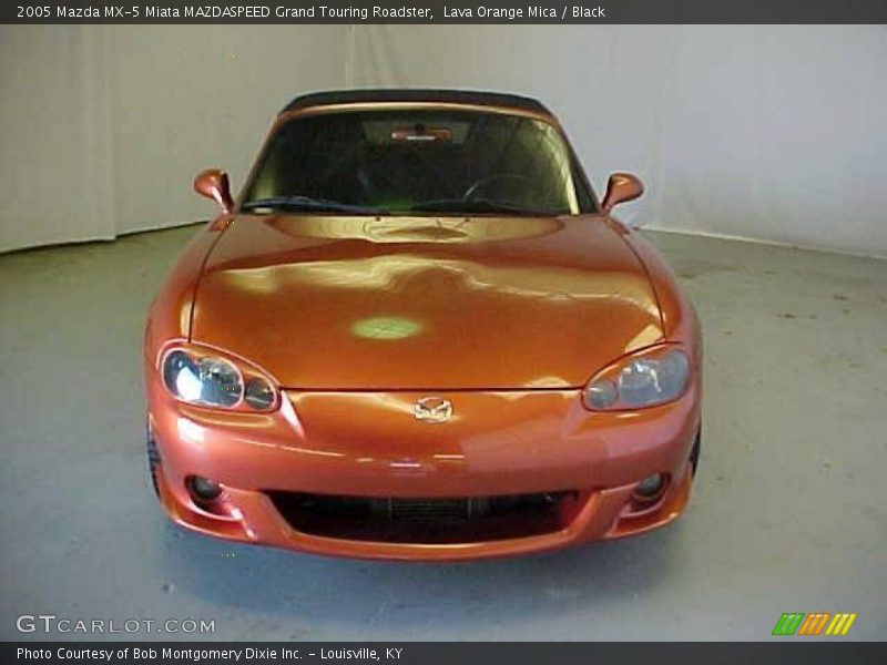 Lava Orange Mica / Black 2005 Mazda MX-5 Miata MAZDASPEED Grand Touring Roadster