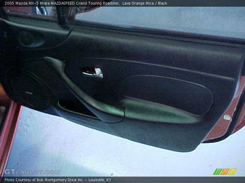 Lava Orange Mica / Black 2005 Mazda MX-5 Miata MAZDASPEED Grand Touring Roadster