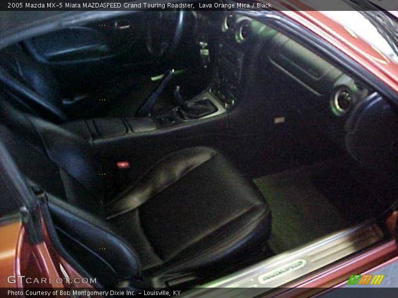 Lava Orange Mica / Black 2005 Mazda MX-5 Miata MAZDASPEED Grand Touring Roadster