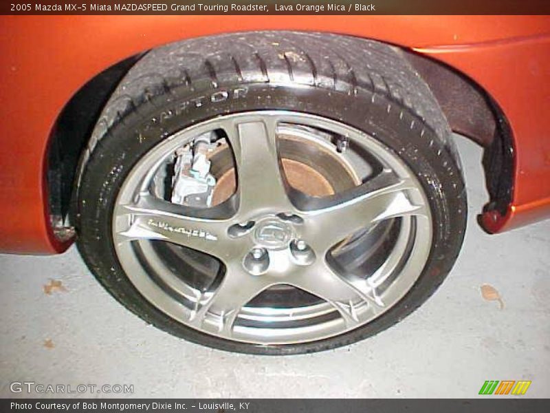 Lava Orange Mica / Black 2005 Mazda MX-5 Miata MAZDASPEED Grand Touring Roadster
