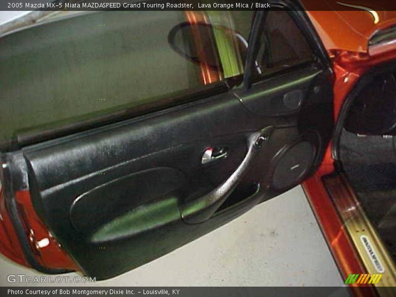 Lava Orange Mica / Black 2005 Mazda MX-5 Miata MAZDASPEED Grand Touring Roadster