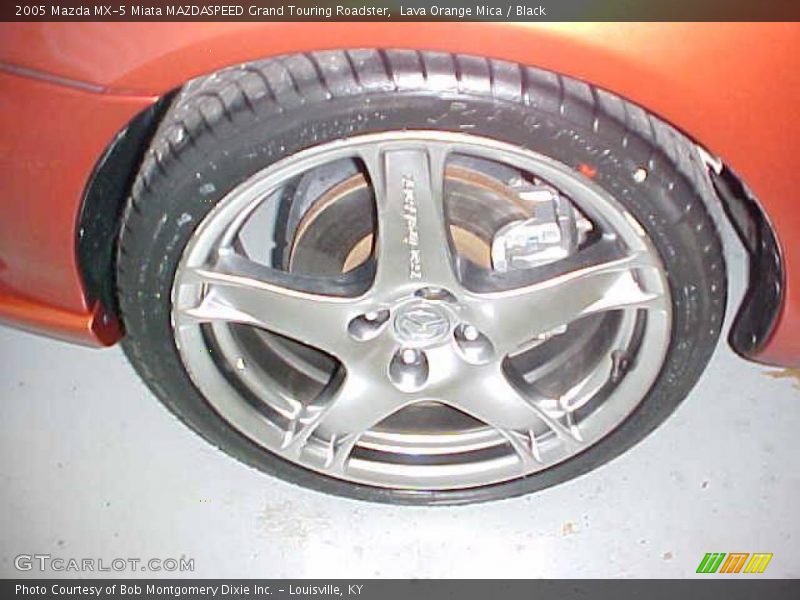 Lava Orange Mica / Black 2005 Mazda MX-5 Miata MAZDASPEED Grand Touring Roadster