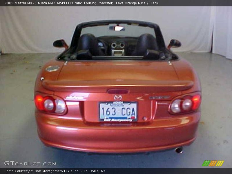 Lava Orange Mica / Black 2005 Mazda MX-5 Miata MAZDASPEED Grand Touring Roadster