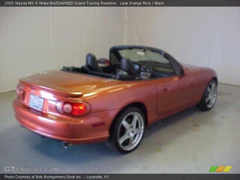 Lava Orange Mica / Black 2005 Mazda MX-5 Miata MAZDASPEED Grand Touring Roadster