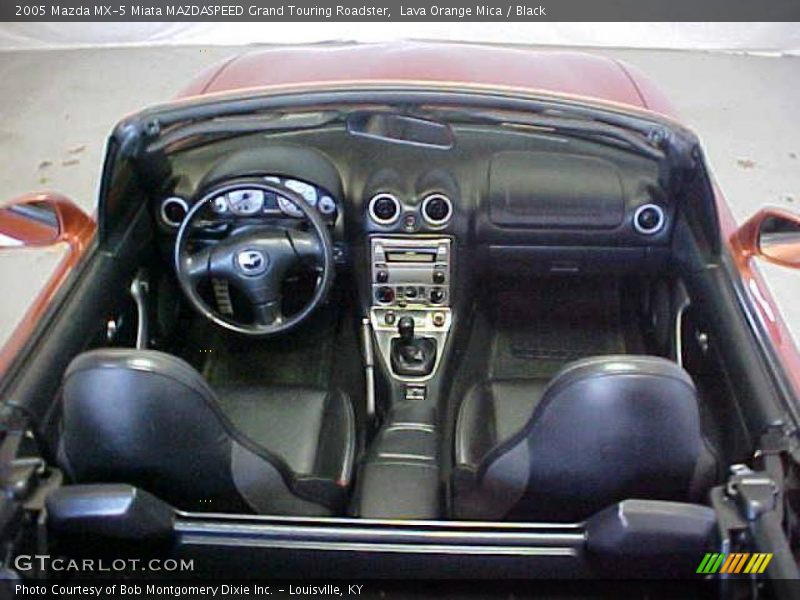 Lava Orange Mica / Black 2005 Mazda MX-5 Miata MAZDASPEED Grand Touring Roadster