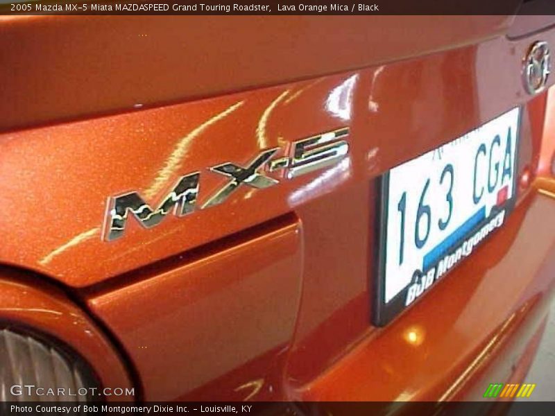 Lava Orange Mica / Black 2005 Mazda MX-5 Miata MAZDASPEED Grand Touring Roadster