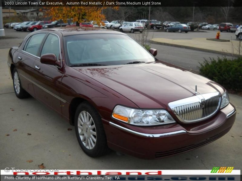 Autumn Red Metallic / Dark Stone/Medium Light Stone 2003 Lincoln Town Car Executive