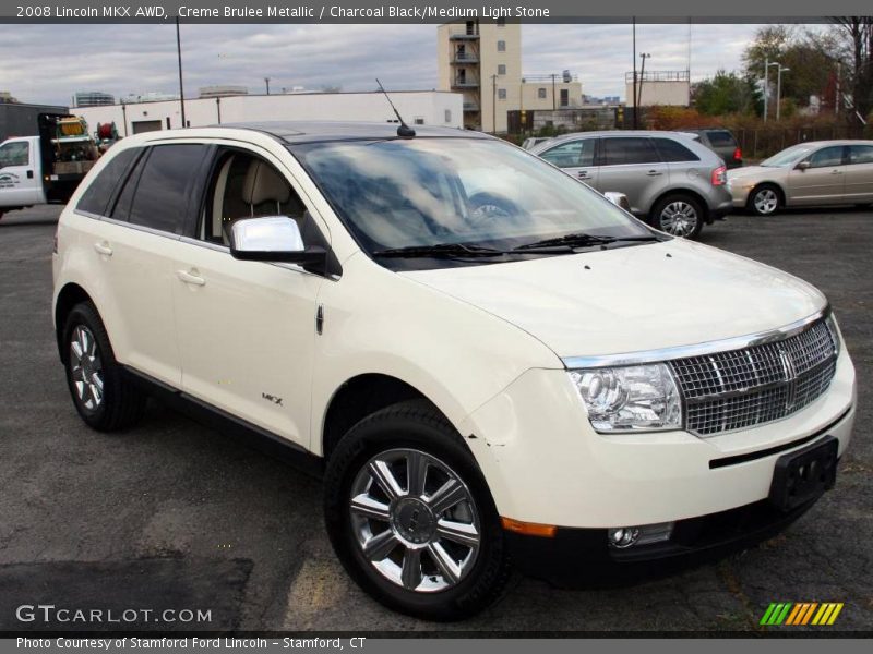 Creme Brulee Metallic / Charcoal Black/Medium Light Stone 2008 Lincoln MKX AWD