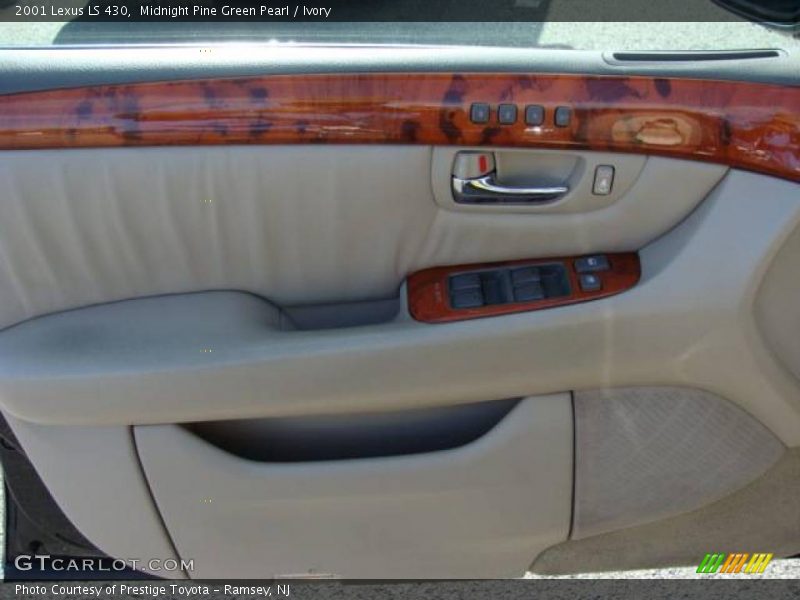 Midnight Pine Green Pearl / Ivory 2001 Lexus LS 430