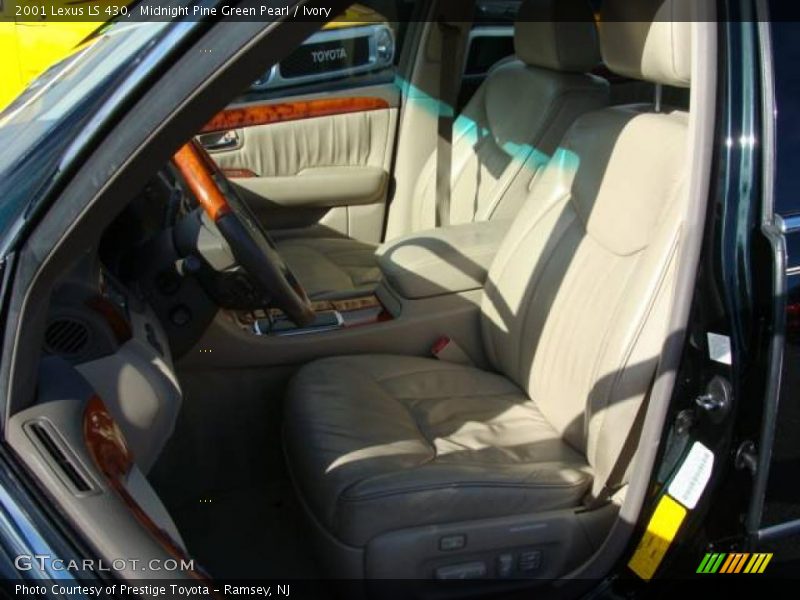 Midnight Pine Green Pearl / Ivory 2001 Lexus LS 430