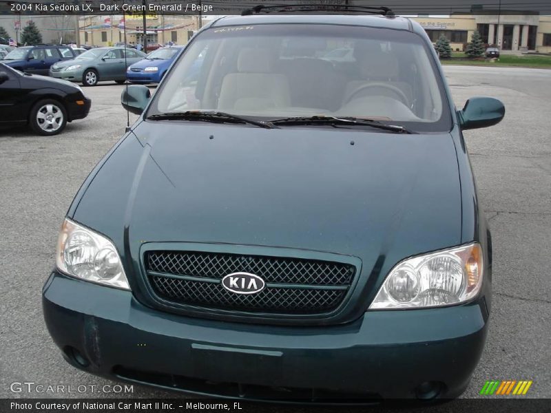 Dark Green Emerald / Beige 2004 Kia Sedona LX