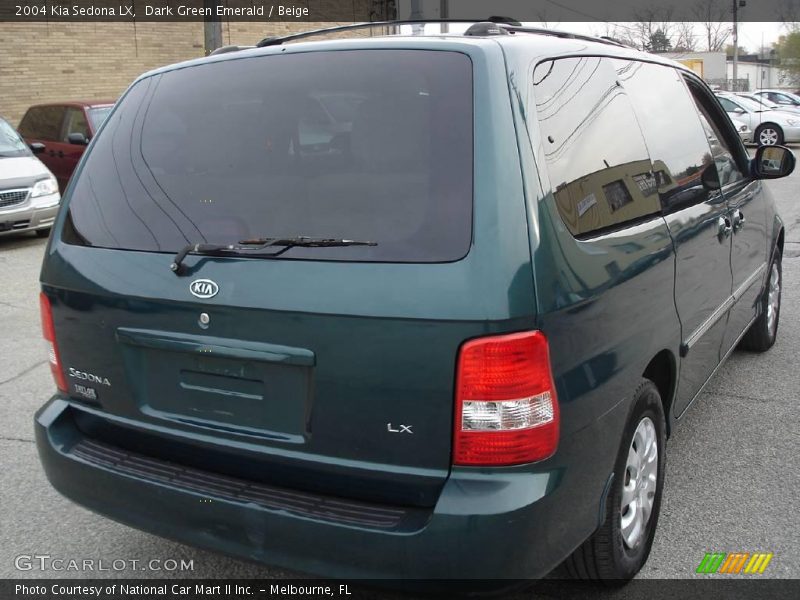 Dark Green Emerald / Beige 2004 Kia Sedona LX