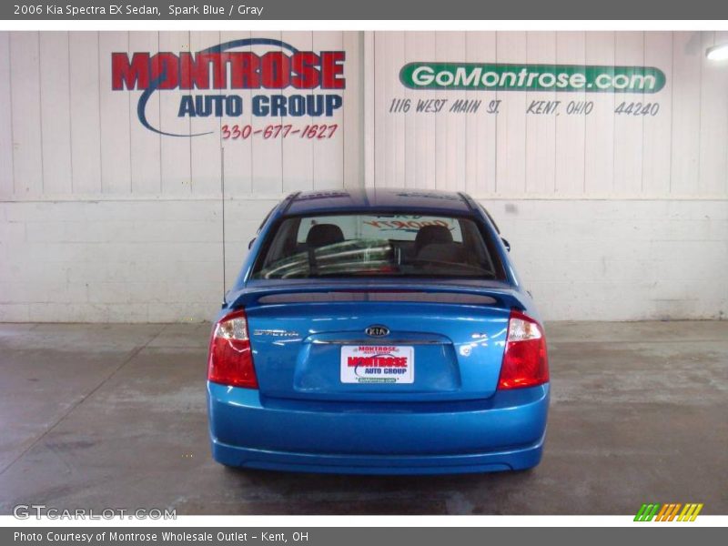 Spark Blue / Gray 2006 Kia Spectra EX Sedan
